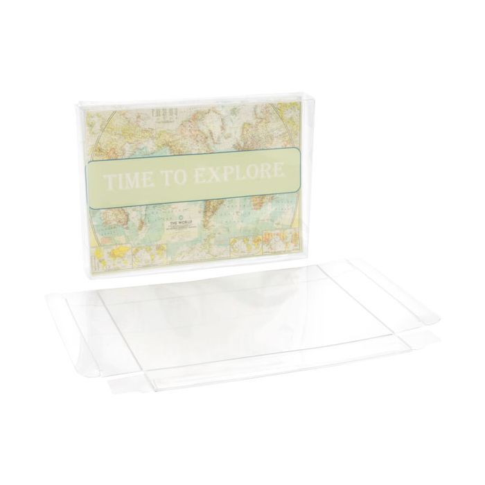 Plastic Gift Boxes 12.4x2.5x16.8cm Crystal Clear