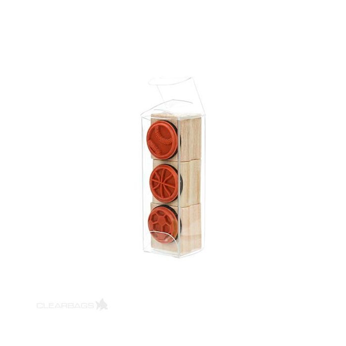 Plastic Doosjes 2,5x2,5x7,6cm Kristalhelder (25 stuks) [FPB135]