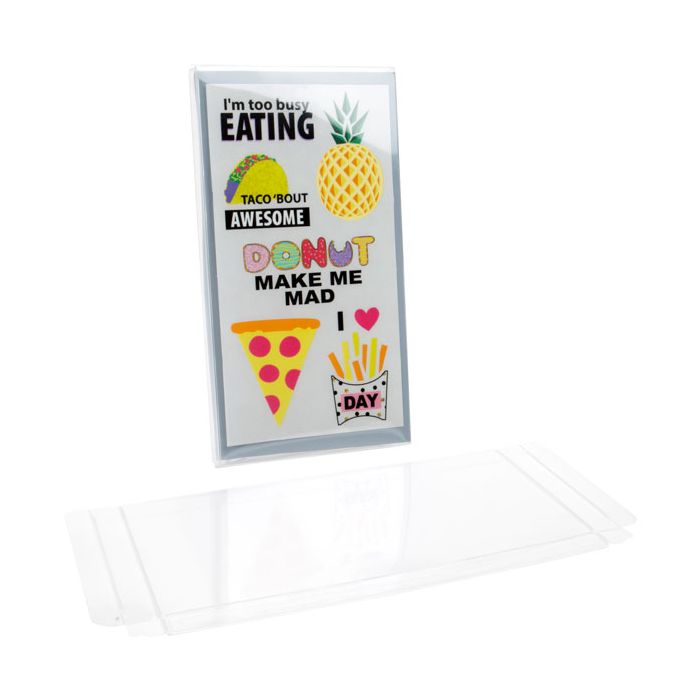 Plastic Doosjes 11,1x1,6x21,1cm Kristalhelder (25 stuks) [FPB156]