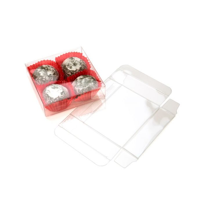 Plastic Doosjes 9,2x2,5x9cm Kristalhelder (25 stuks) [FPB235]