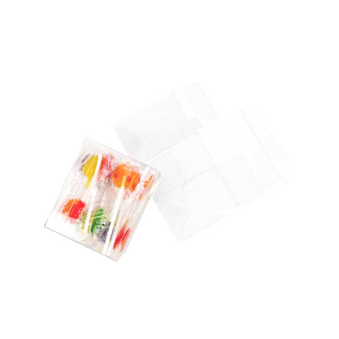 Plastic Doosjes 9,5x5,4x7,6cm Kristalhelder met Autolock Bodem (25 stuks) [FPLB216]