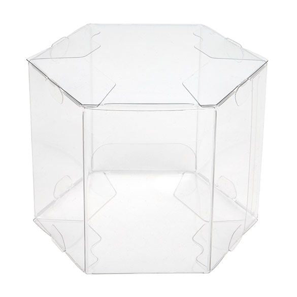 6-Hoekige Plastic Doos 8.9 x 8.9 x 7.6 cm (25 stuks) [FS352]