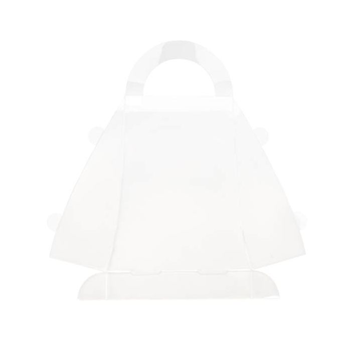 Plastic Doosjes Handtas stijl 14,8x5,9x17,6cm Voedselveilig (25 stuks) [FS209]