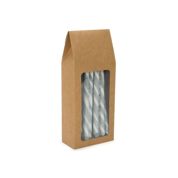 Kraftdoosjes met Venster 9x4,5x21,5cm (25 stuks) [FS328]
