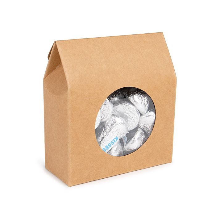 Kraftdoosjes Met Rond Venster 8,9x3,8x10,2 cm (25 stuks) [FS340]