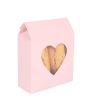 Kraftdoosjes Roze Met Hartjes Venster 10,5x4,4x13,3 cm (25 stuks) [FS350]