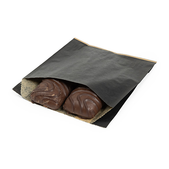 Black Grease Resistant Bags 10,2x2,9x11,4cm