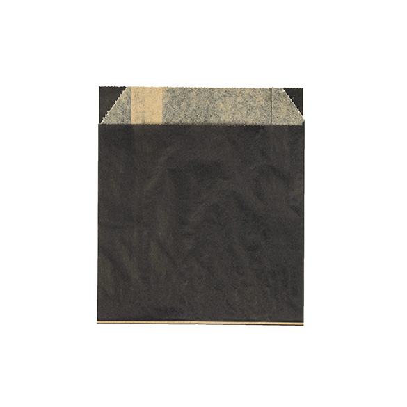 Papieren Zakken Vetbestendig Zwart 10,2x2,9x11,4cm (100 stuks) [GPB2B]