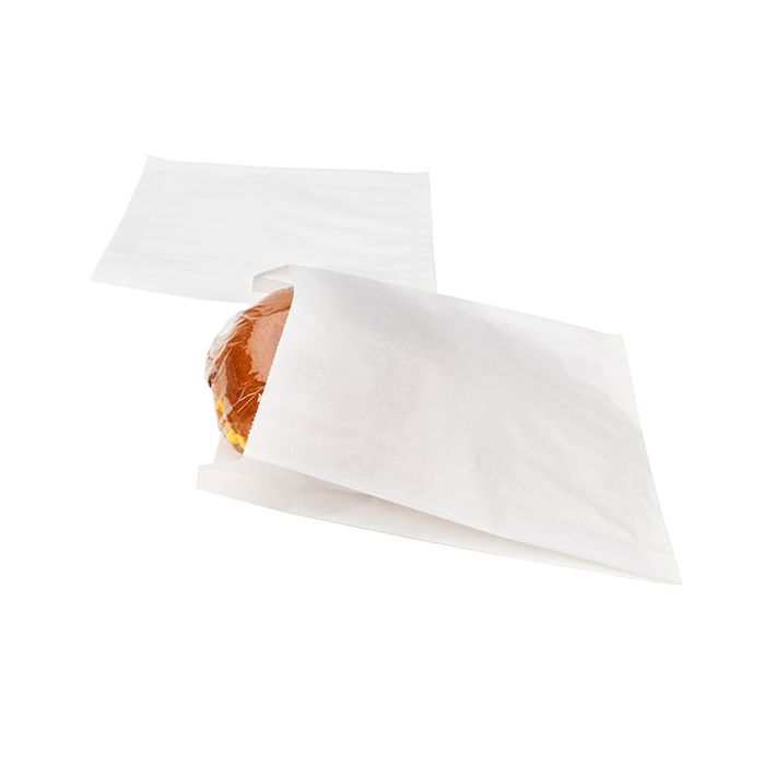 Papieren vetvrije zakken Wit 17,1x2,9x22,9cm (100 Stuks) [GPB6W]