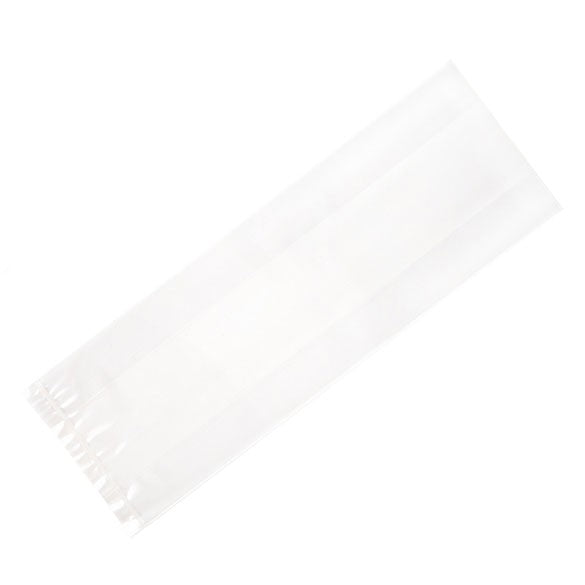 Plastic Zakken 10,2x5,4x30,5cm met zijvouw (100 stuks) [GB15]