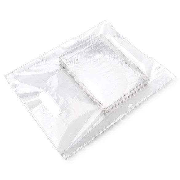 Draagtassen Plastic Helder 30,5x38,1cm PE 60 Micron (100 stuks) [H1215CL1]