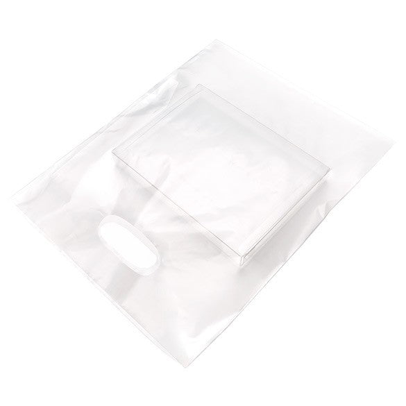 Draagtassen Plastic Frost 30,5x38,1cm PE 60 Micron (100 stuks) [H1215FT1]