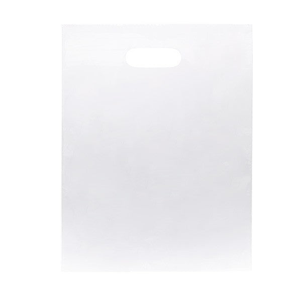 Draagtassen Plastic Frost 30,5x38,1cm PE 60 Micron (100 stuks) [H1215FT1]