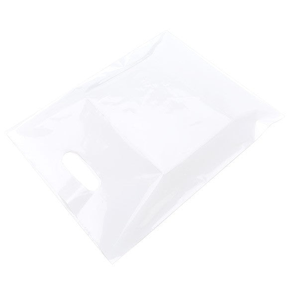 Draagtassen Plastic Wit 30,5x38,1cm PE 60 Micron (100 stuks) [H1215WT1]