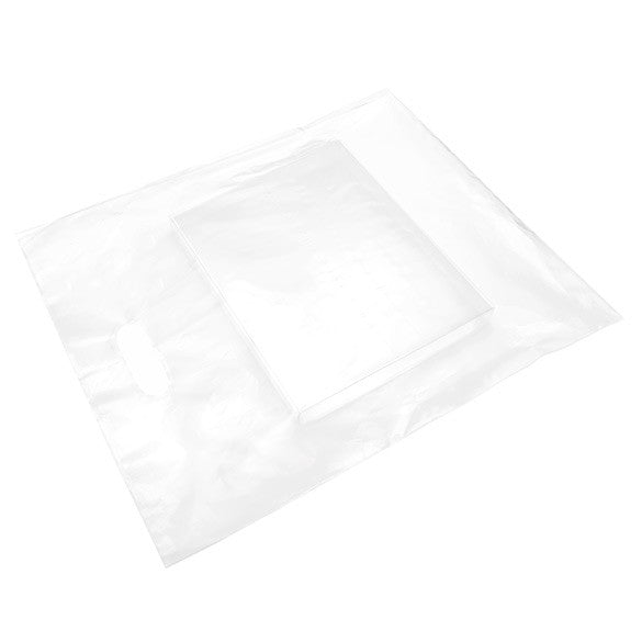 Draagtassen Plastic Frost 38,1x45,7cm 60 Micron LDPE (100 stuks) [H1518FT1]