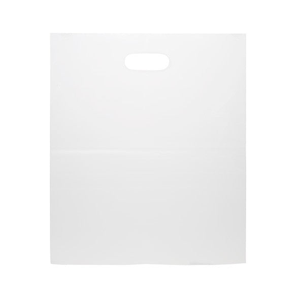 Draagtassen Plastic Frost 38,1x45,7cm 60 Micron LDPE (100 stuks) [H1518FT1]