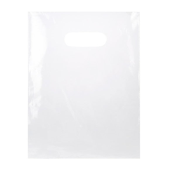 Draagtassen Plastic Helder 22,9x30,5cm 60 Micron LDPE (100 stuks) [H912CL1]