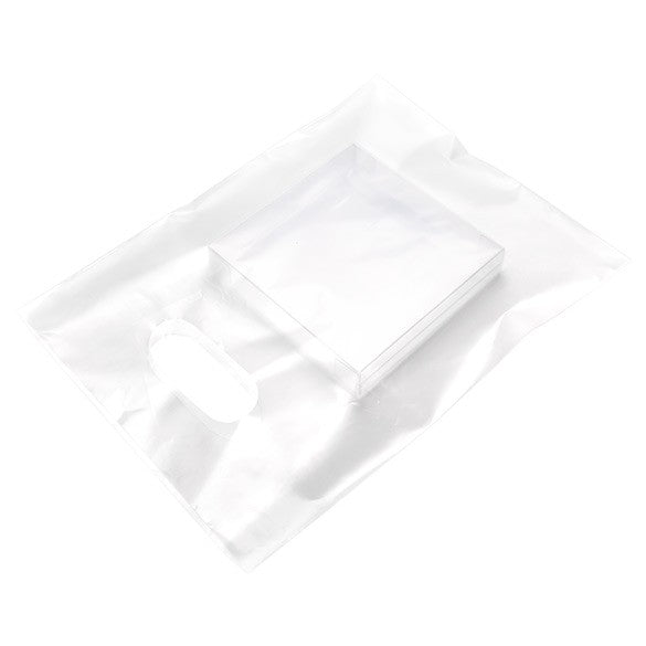 Draagtassen Plastic Frost 22,9x30,5cm 60 Micron LDPE (100 stuks) [H912FT1]