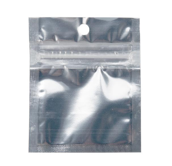 Gripzakken Transparant/Zilver 5x5cm (100 stuks) [HZBB9S]