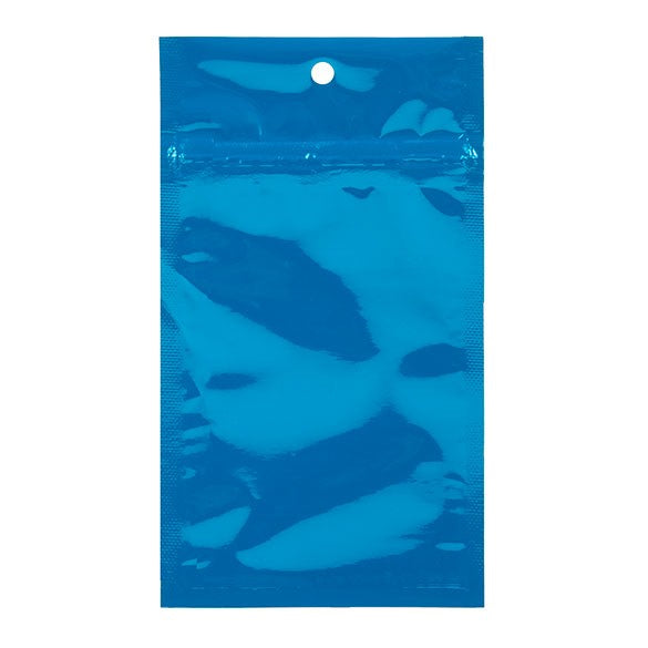Gripzakken Blauw 7,5x11,5cm Gemetalliseerd (100 stuks) [HZBB3MBL]