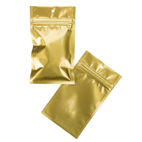 Gripzakken Goud 7,5x11,5cm Gemetalliseerd (100 stuks) [HZBB3MG]