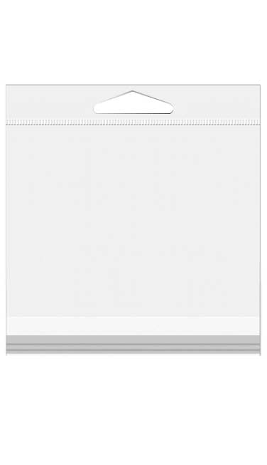 Headerbags 6,4x6,7cm Hersluitbaar en Kristalhelder (100 stuks) [HB2X2]