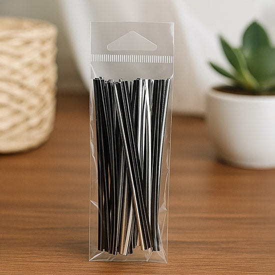 Headerbags 3,8x12,7cm Hersluitbaar en Kristalhelder (100 stuks) [HB1X5]
