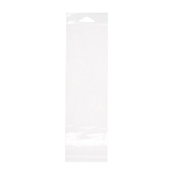 Headerbags 8,1x22,7cm Hersluitbaar en Kristalhelder (100 stuks) [HB38]