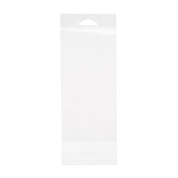 Headerbags 8,6x17,1cm Hersluitbaar en Kristalhelder (100 stuks) [HB3X6T]