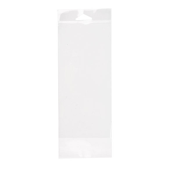 Headerbags 9,4x20,3cm Hersluitbaar en Kristalhelder (100 stuks) [HB3X8]
