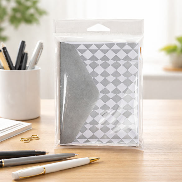 Headerbags 10,8x15,6cm met beschermende Sluiting (100 stuks) [HB4X6PC]