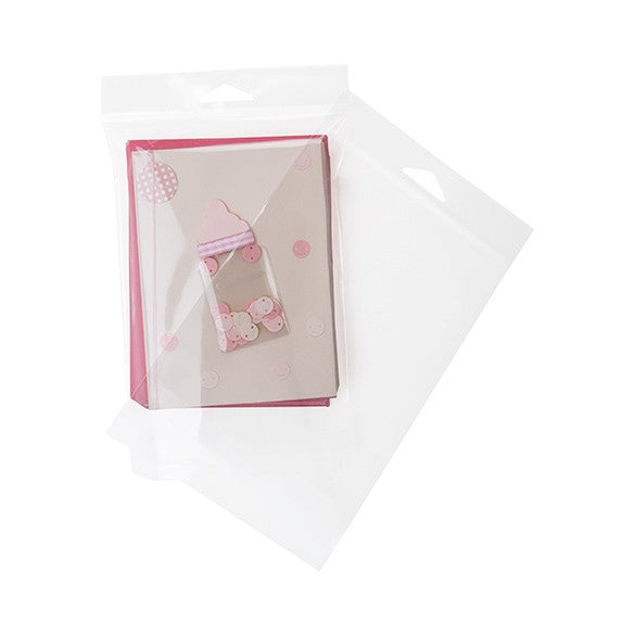 Headerbags 12,7x15,2cm Hersluitbaar en Kristalhelder (100 stuks) [HB5B2]