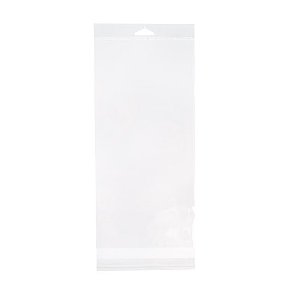 Headerbags 15,2x31,8cm Hersluitbaar en Kristalhelder (100 stuks) [HB612]