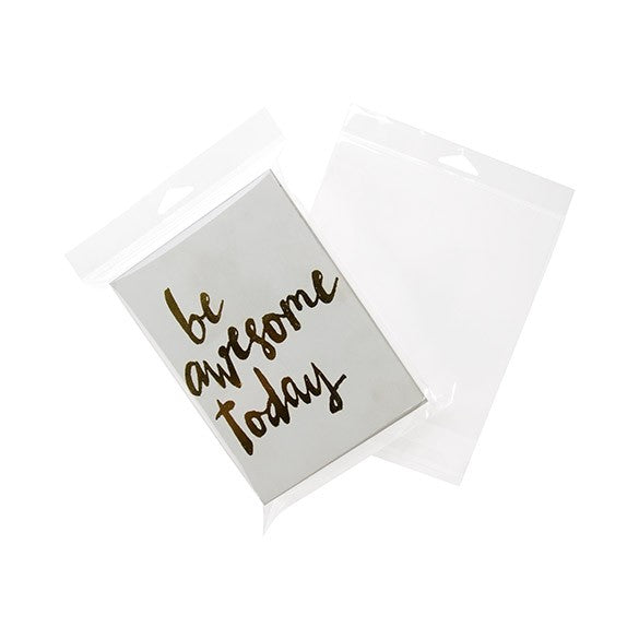 Headerbags 16,8x22,2cm Hersluitbaar en Kristalhelder (100 stuks) [HB6X8]