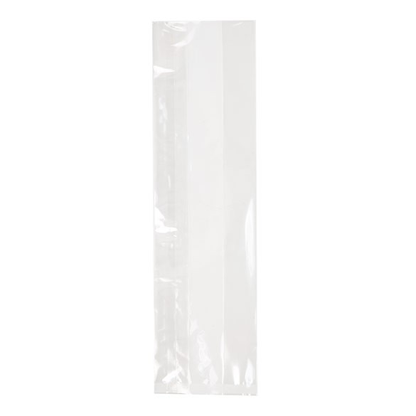 Plastic Zakken 8,9x5,7x30,5cm met zijvouw Zware Kwaliteit (100 stuks) [HDGB11]
