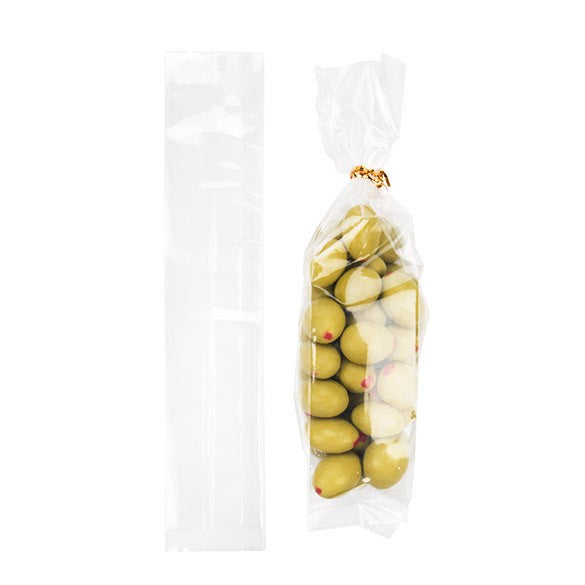 Plastic Zakken 4,4x4,4x21,6cm met zijvouw Zware Kwaliteit (100 stuks) [HDGB5]