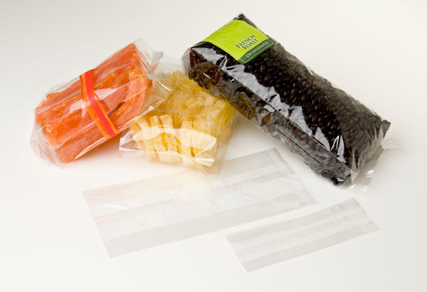 Plastic Zakken 9,5x3,2x30,5cm Gelamineerd en met zijvouw (100 stuks) [HDGB2]