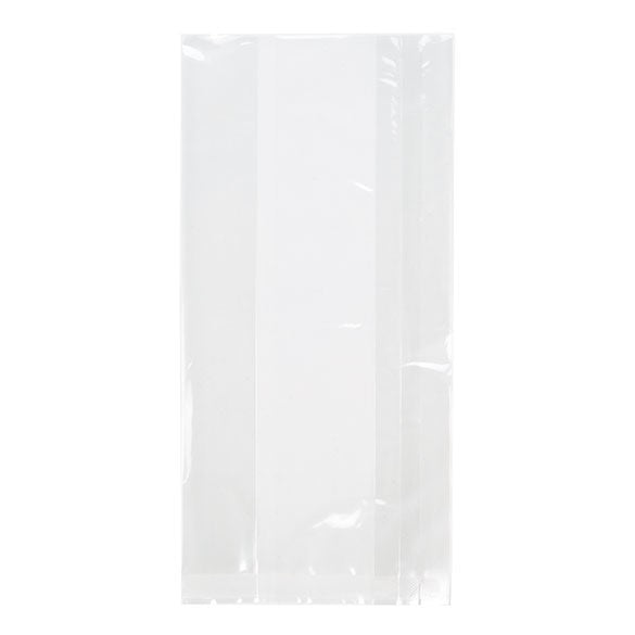 Plastic Zakken 10,2x5,7x20,3cm Gelamineerd en met zijvouw (100 stuks) [HDGB4]