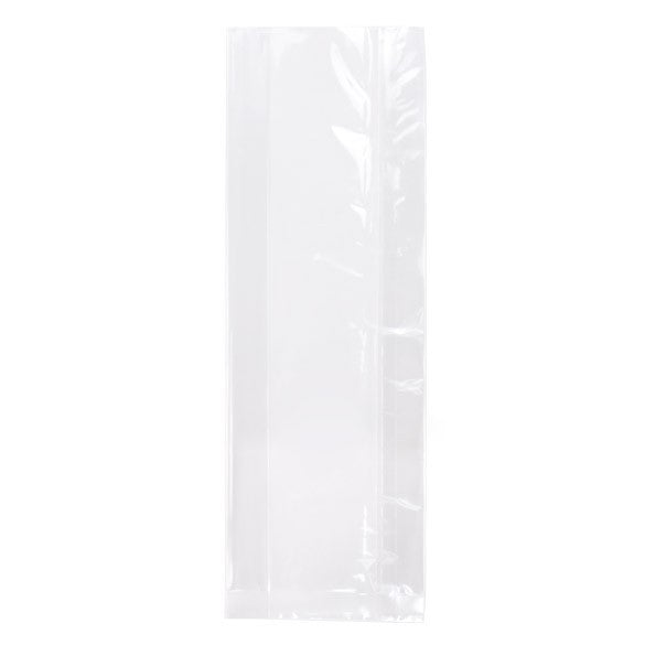 Plastic Zakken 7,6x3,1x21cm met zijvouw Zware Kwaliteit (100 stuks) [HDGB9]