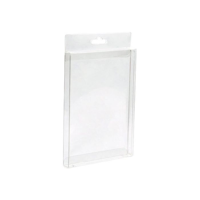 Plastic Doosjes 13,7x1,6x18,7cm met Hanggedeelte (25 stuks) [HFB1]