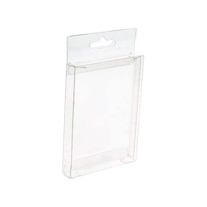 Plastic Doosjes 11,4x1,3x14,9cm met Hanggedeelte (25 stuks) [HFB6]