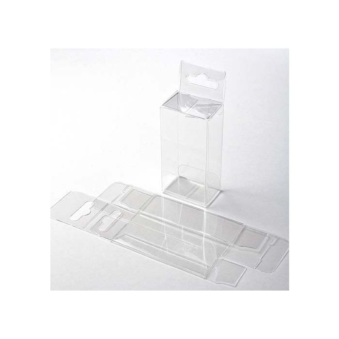 Plastic Doosjes 3,8x2,5x7,6cm met Hanggedeelte (25 stuks) [HFB218]