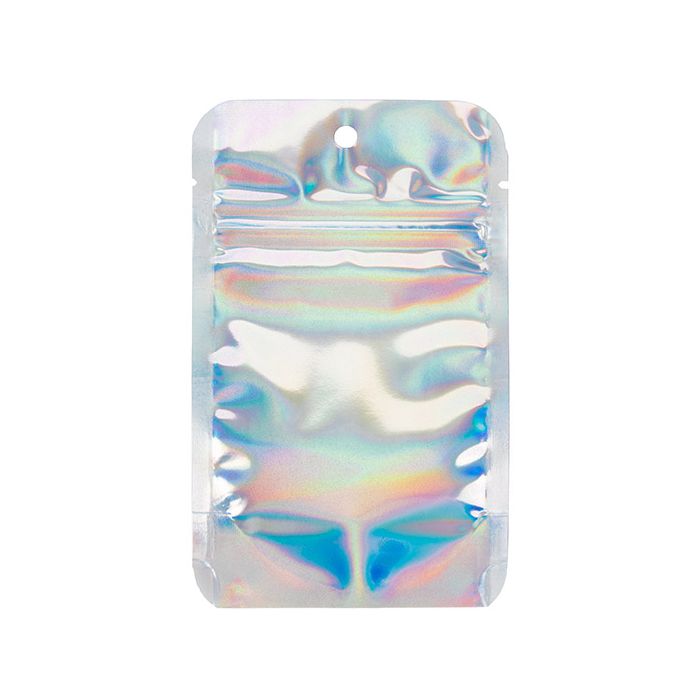 Stazakken Iridescent/Holographic 7,9x5,1x13cm Met Ophanggat (25 Stuks) [ZBGH1]