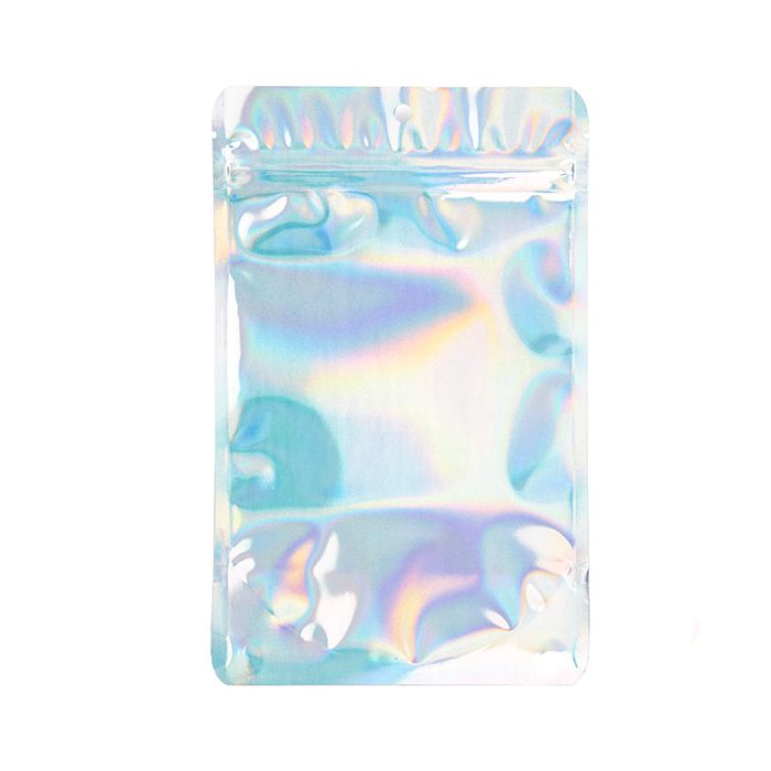 Stazakken Iridescent/Holographic 13x7,9x20,6cm Met Ophanggat (25 Stuks)[ZBGH3]