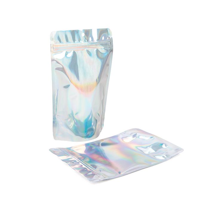 Stazakken Iridescent/Holographic 13x7,9x20,6cm Met Ophanggat (25 Stuks)[ZBGH3]