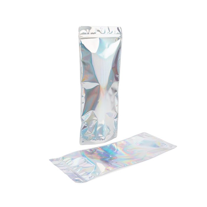Stazakken Iridescent/Holographic 17,8x6x43,2cm Met Ophanggat (25 Stuks) [ZBGH3N]