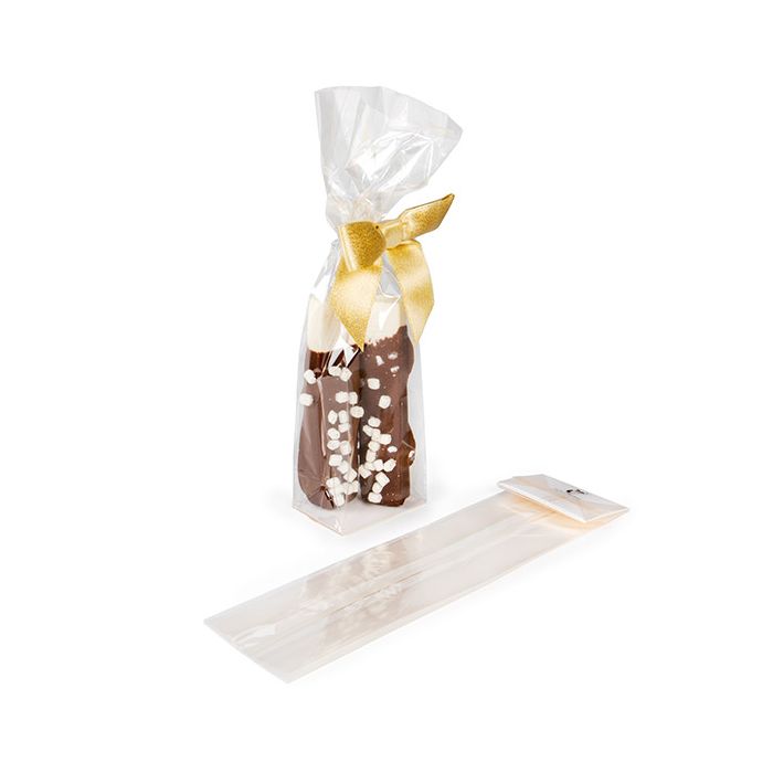 Blokbodemzakken Milieuvriendelijk thuis composteerbaar met papieren kaart 6.7x4.8x26 cm (100 stuks) [FGPBE13]