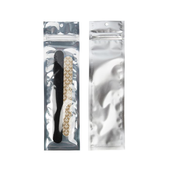 Gripzakken Transparant/Zilver 6,4x22,9 cm (100 Stuks) [HZBB1CS]