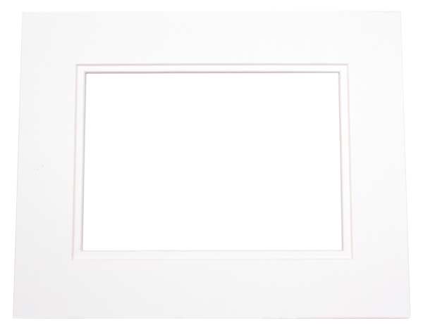 Mount Board Double thick White/White 45.7x61cm with 32.1x47.3cm Window