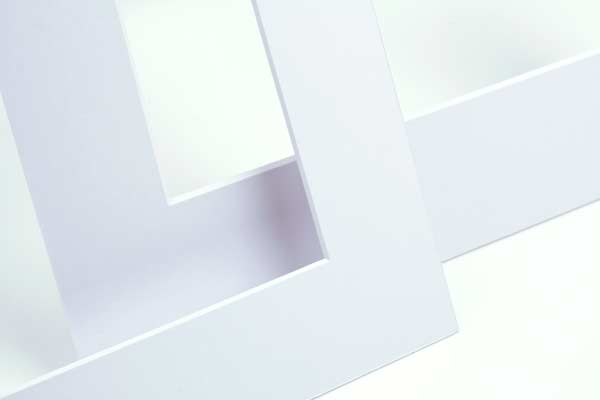 Mount Board White 19.4x24.5cm Window - Outer size 27.9x35.6cm